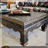 F02. Baker Furniture Chinoiserie coffee table. 15”h x 40”w x 28”d 